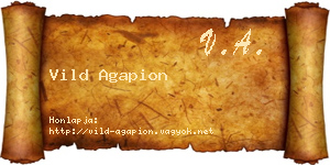 Vild Agapion névjegykártya